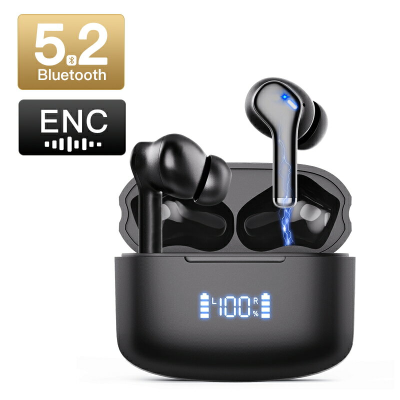 ֥磻쥹ۥ iphone bluetooth5.2 ENCΥ󥻥 bluetooth ۥ 磻쥹 Ҽ ξ ʬΥ ⲻ ޥ ¢ ɿIPX6 ֥롼ȥ  ® Ĺ ưڥ iPhone/Androidбפ򸫤