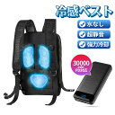 ペルチェベスト 冷却ベスト 冷感ベスト 30000mAh PD対応バッテリ付き 瞬間強力冷却 半導体冷却 瞬間体感-28℃ 3つ冷却プレート 超静音 肌寒い サ...