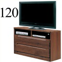 テレビボード リビングボード テレビチェスト 幅120cm ハイタイプ 完成品 アルダー無垢 木製 リビング収納 北欧モダン 国産