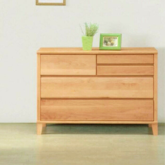 ローチェスト タンス チェスト コンパクト 幅100cm 3段 アルダー 天然木 無垢 脚付き 北欧 日本製 洋服収納 木製 家具