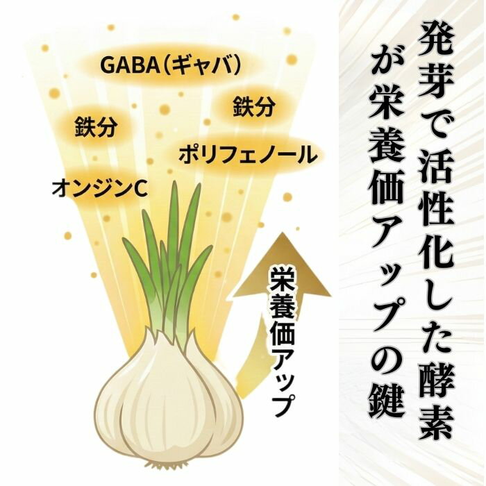国産発芽にんにくパウダー 鹿児島県産 無添加 50g 国産 発芽 にんにくパウダー ニ...