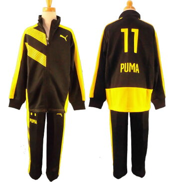 プーマ PUMA ☆子供用ジャージ上下セット(2点セット/トレーニングスーツ/ジャケット/パンツ/ロゴ/セットアップ/トレーニングウェア/スポーツ/部活動/運動会◇120cm/130cm/140cm/150cm◇