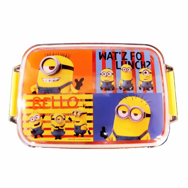 ミニオンズ/ME3DESPICABLE/デイブ ケビン カール ジェリー メル★ランチボックス/タイトランチボックス/お弁当箱（角型）/仕切りつき◇日本製◇ その1