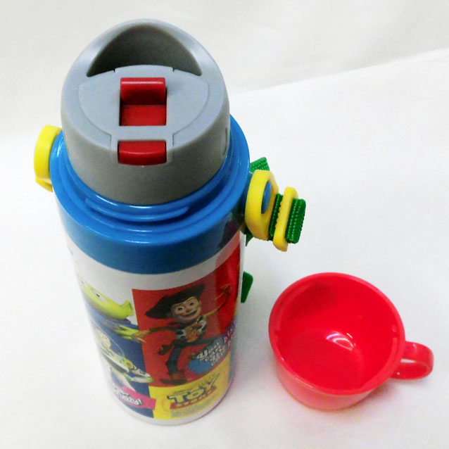 トイストーリー/ディズニー・ピクサー★2WAYステンレスボトル/直飲み水筒/コップ飲み水筒/ハンドル式コップ付/保冷＆保温/超軽量コンパクト/600ml