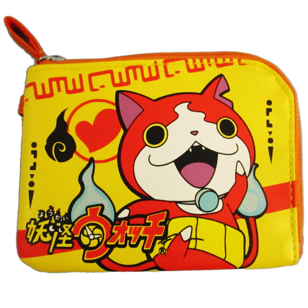 妖怪ウォッチ★まもるちゃんシリーズ パスケース(ヨコ) ジバニャン/イエロー 財布/小銭入れ/定期入れ◇バンダイ◇