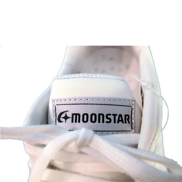【ムーンスター（月星）】☆FREESTAR MS FS003 フリースター メンズ スニーカー 靴 シューズ 耐摩耗ソール 耐久性 通気性 moonstar 学生 運動靴◇ホワイト ホワイト/ネイビー◇