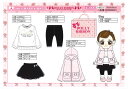 Dolly Ribbonドーリーリボン☆ベビー/女の子/Aタイプ/80?95cm/4点セット/福袋/お楽しみ袋/ハッピーバック