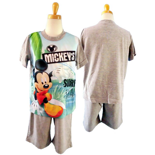 【値下げしました】ミッキーマウス/MICKEY'S★Tタイプパジャマ/半袖Tシャツ+ハーフパンツ/ナイトウェア/ホームウェア/部屋着/上下組◇ディズニー◇のサムネイル