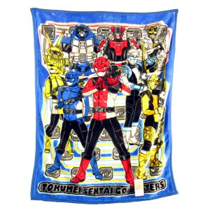 特命戦隊ゴーバスターズ★キャラクターハーフケット毛布/お昼寝ケット/マイヤーケット/ブランケット/お昼寝毛布◇バンダイ◇