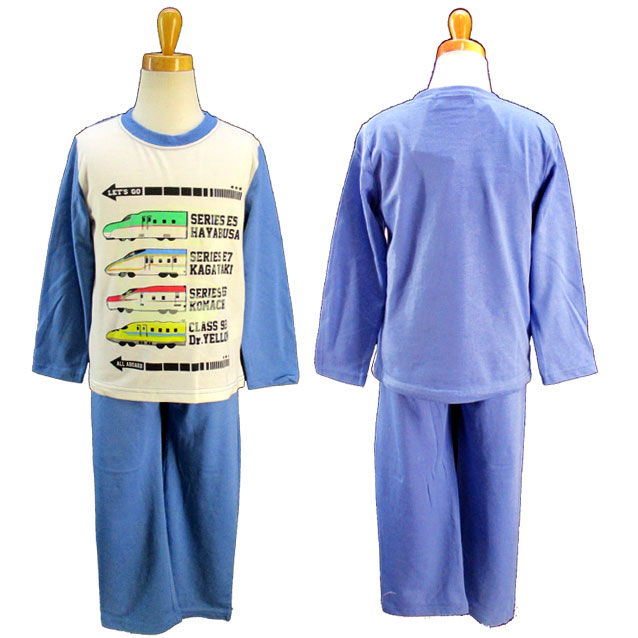 でんたま/DENTAMA/SUPER EXPRESS★長袖パジャマ/長袖トレーナー+ロングパンツ/ナイトウェア/ホームウェ..