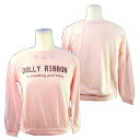 【DOLLY RIBBON】ドーリーリボン☆ゆるTシャツ/ラインストーンTシャツ/ジュニア/女の子/子供