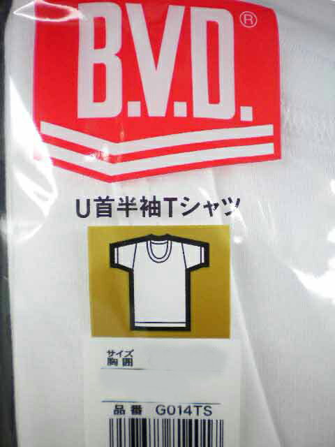 【B.V.D】メンズ/紳士★U首半袖Tシャツ/M・Lサイズ 2