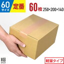 ダンボール 段ボール 60サイズ 60枚 (無地 250x200x140) ダンボール 60 小さい 小さいサイズ 段ボール 激安 軽量 引越し 引っ越し 通販 梱包 宅配60 小型 発送 収納 段ボール箱 最安