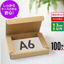 ゆうパケット 箱 A6 3cm クリックポスト 段ボール 100枚 (160x123x29) 小さいダンボール ゆうパケット 梱包 小型 ダンボール箱 小物 雑...