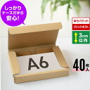 ゆうパケット 箱 A6 3cm クリックポスト 段ボール 40枚 (160x123x29) 小さいダンボール ゆうパケット 梱包 小型 ダンボール箱 小物 雑貨...