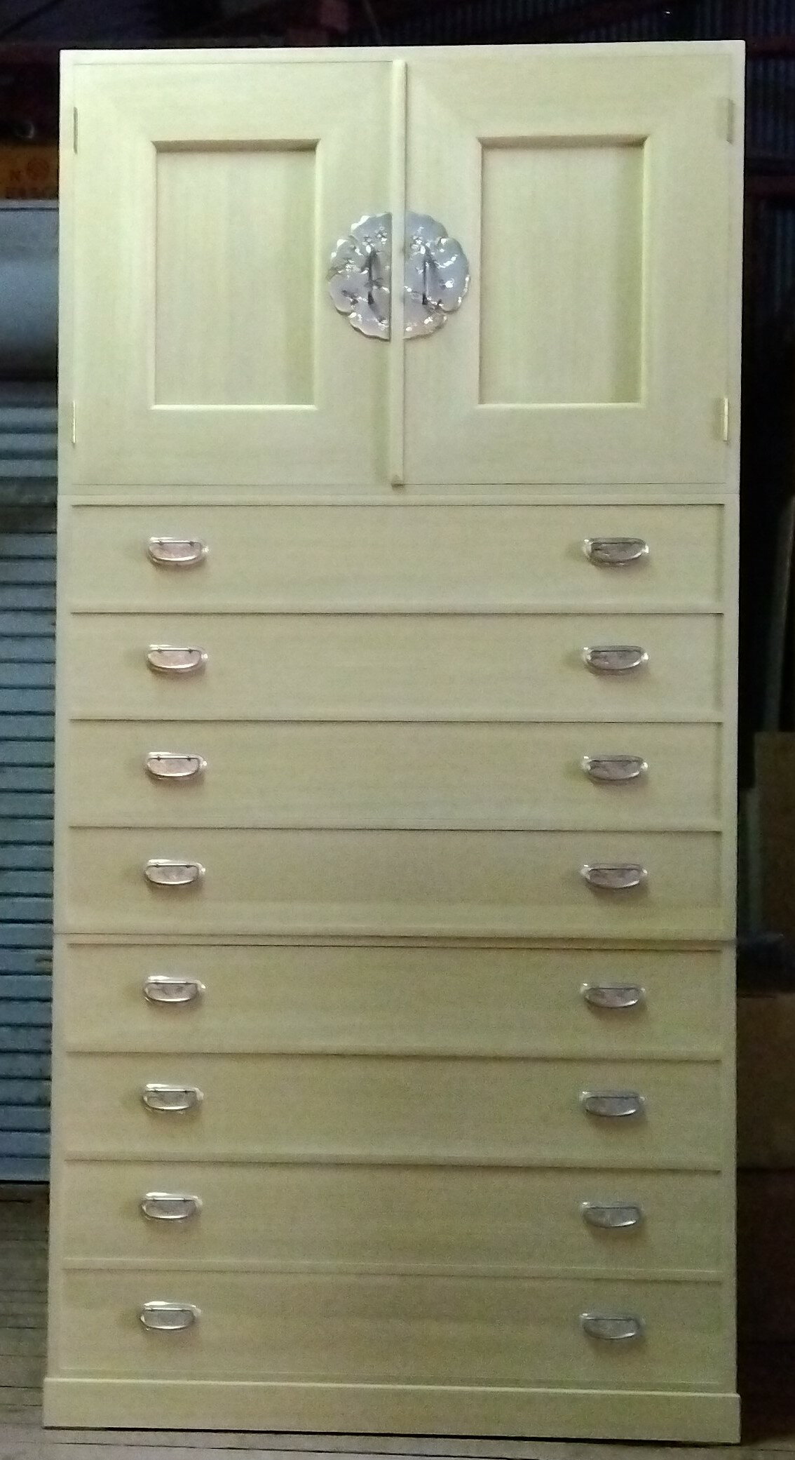 桐たんす着物収納推し活3段重ね国産総桐着物箪笥3段重ね　製造直売商品番号7848