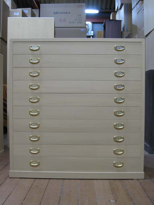 桐たんす桐タンス10段着物収納国産 総桐整理箪笥10段 製造直売 商品番号656