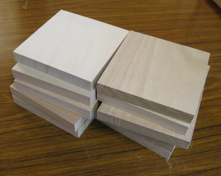 桐端材　材木　板材　DIY　桐材・端材・90x90x13mm
