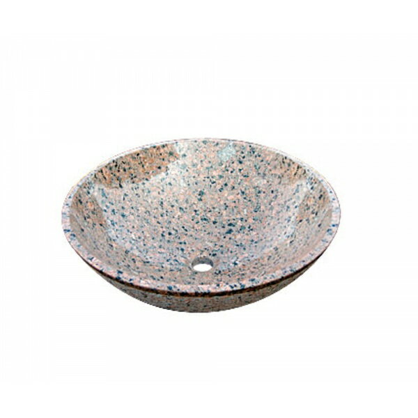 オンリーワン 石の水鉢 イブニングレッド EC3-002 『水栓柱・立水栓 水受け（パン）』