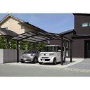 三協アルミ カムフィエース 2台用 M合掌タイプ 43 (27?30) H28 屋根材:熱線遮断ポリカーボネート板 柱4本 『 カーポート 2台 本体のみ 駐車...