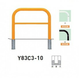 個人宅配送不可 帝金 Y83C3-10 バリカー横型 スタンダード スチールタイプ W1000×H800 直径76.3mm 脱着式