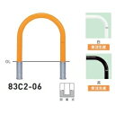 個人宅配送不可 帝金 83C2-06 バリカー横型 スタンダード スチールタイプ W600×H650 直径76.3mm 脱着式