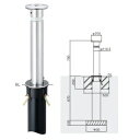 個人宅配送不可 帝金 KS-10CT バリカー上下式 スタンダード ステンレス製 直径114.3mm