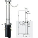 個人宅配送不可 帝金 KS-10CS バリカー上下式 スタンダード ステンレス製 直径114.3mm