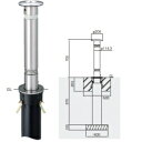 個人宅配送不可 帝金 KS-10CTS バリカー上下式 スタンダード ステンレス製 直径114.3mm