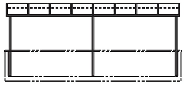【送料無料】 キロスタイルテラス R型屋根 2階用 4間（2.間＋2間）×4尺 ポリカーボ...