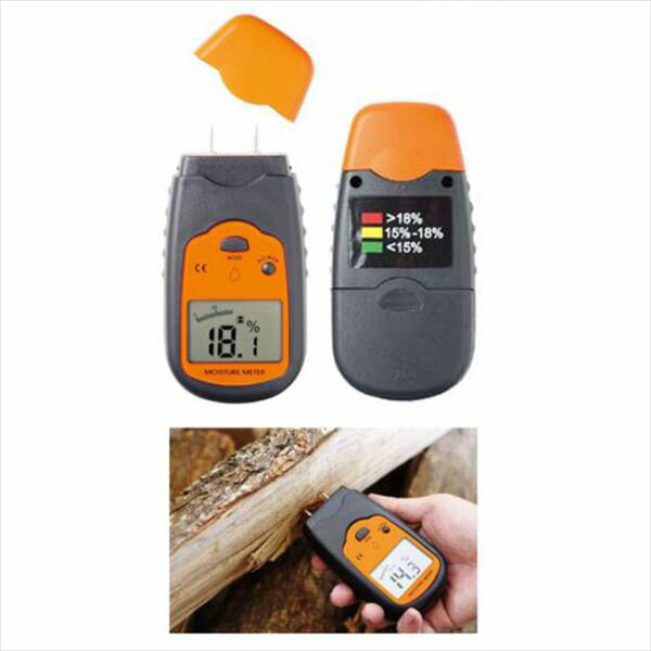 商品番号15210101メーカーダッチウエストジャパン通常納期3〜7日後発送用途薪ストーブアクセサリー配送区分8※商品により配送可能エリアが異なります。配送エリア表をご覧ください。工事対応この商品は工事を承っておりません。2本の針を薪に差し込むだけで、簡単に含水量がわかる便利な計測器です。適正な含水率の薪の使用は、暖房効率の向上だけでなく、煙突内への煤の付着を減少させ、煙道火災の発生を抑える大変重要な要素です。備考専用キャリーバック9V角形乾電池付き一年保証※わかりやすい使用レベルの表記赤/適していない　　黄/使用可能な範囲　　緑/最適