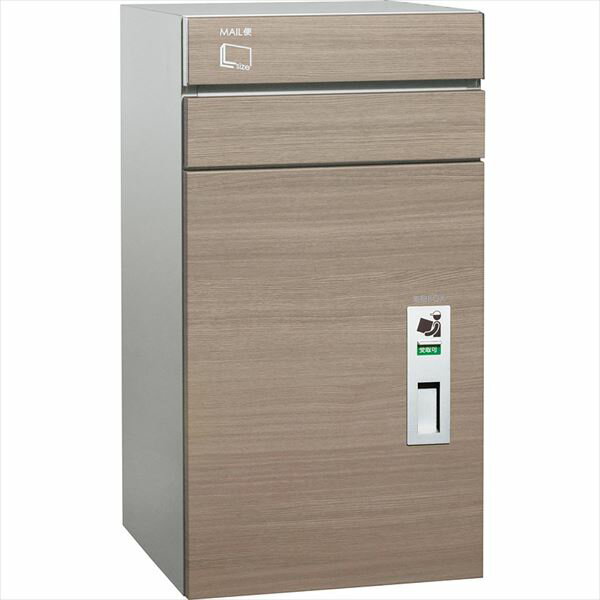 【マラソン対象】ユニソン 宅配ポスト コルディア100 ポスト有り 左開きタイプ 前入れ後出し 木目調『一戸建て用 屋外』 タモ