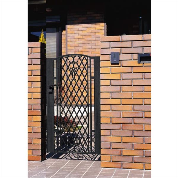 【送料無料】三協アルミ 門扉 ジョイラルA型 片開きセット 門柱タイプ 0814 『LHZ-01錠仕様』 『ゲート..