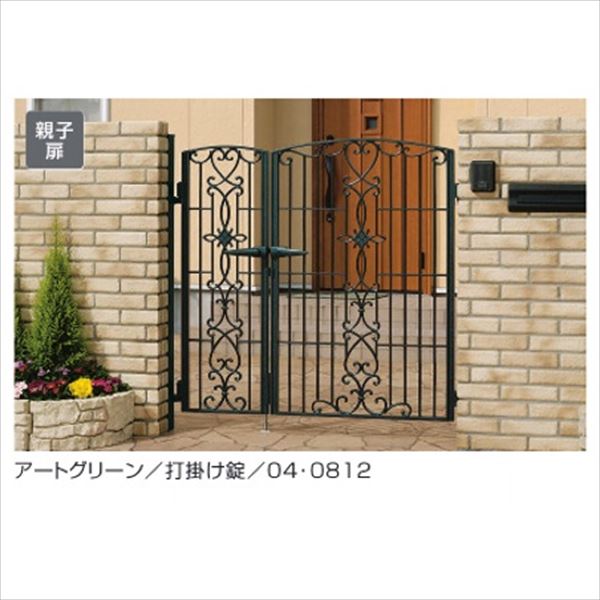 【送料無料】三協アルミ 門扉 キャスリート 5型 親子開きセット 門柱タイプ 04・0812 『ゲート 部材 ガ..