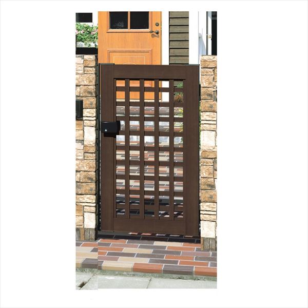 【送料無料】三協アルミ 門扉 プラウディ B型 片開きセット 門柱タイプ 0712 『ゲート 部材 ガーデン ..