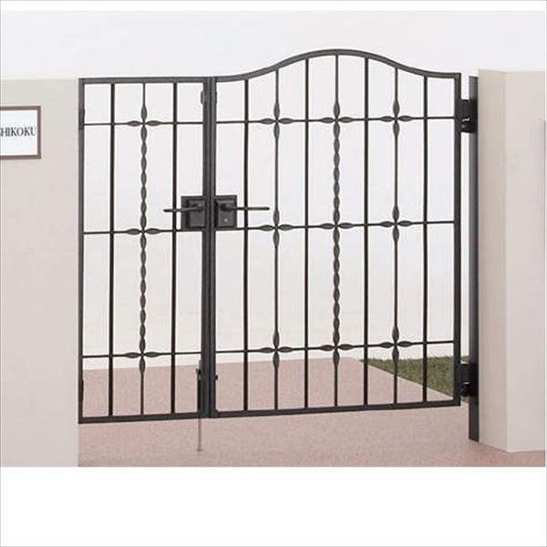 【送料無料】【法人様限定商品 個人宅・現場配送不可】四国化成 ブルーム門扉 M5型 柱仕様 親子開きセ..