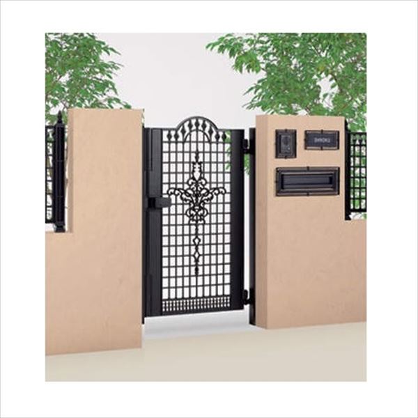 【送料無料】【法人様限定商品 個人宅・現場配送不可】四国化成 ビビオ門扉 1型 柱仕様 片開き 0912『..