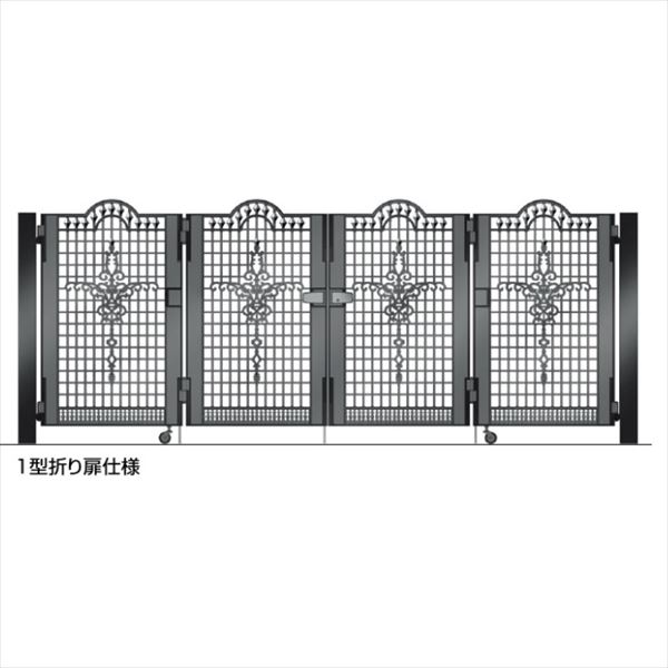 【送料無料】【法人様限定商品 個人宅・現場配送不可】四国化成 ビビオ門扉 1型 柱仕様 4枚折り扉 0912..