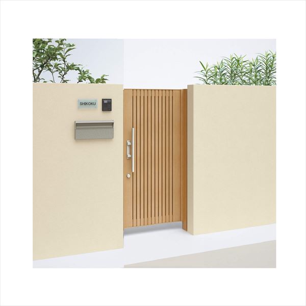 【送料無料】【法人様限定商品 個人宅・現場配送不可】四国化成 アレグリア門扉 TL1型 柱仕様 片開き 1..