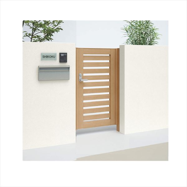 【送料無料】【法人様限定商品 個人宅・現場配送不可】四国化成 アレグリア門扉 3型 柱仕様 片開き 081..