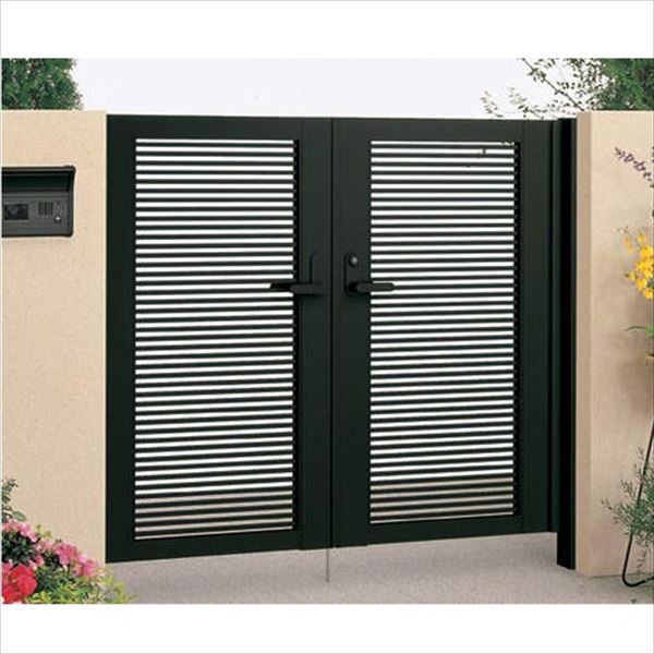 【送料無料】【法人様限定商品 個人宅・現場配送不可】四国化成 クレディ門扉 1型 柱仕様 両開き 0712 ..