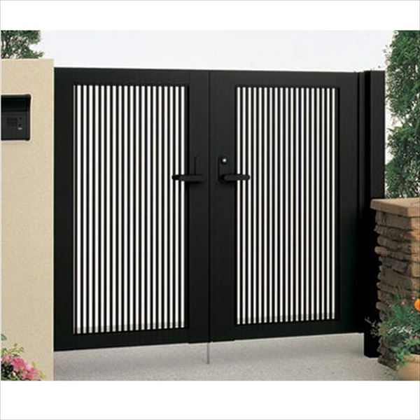 【送料無料】【法人様限定商品 個人宅・現場配送不可】四国化成 クレディ門扉 2型 柱仕様 両開き 0920 『ゲート 部材 ガーデン 住宅 境界 入口 塀 壁 diy おしゃれ 形材 門扉』