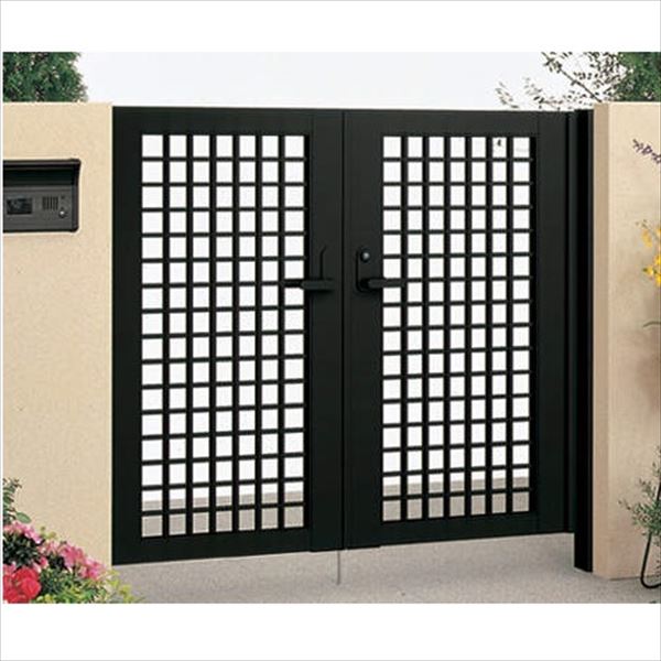 【送料無料】【法人様限定商品 個人宅・現場配送不可】四国化成 クレディ門扉 3型 柱仕様 両開き 0820 ..