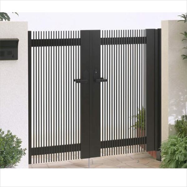 【送料無料】【法人様限定商品 個人宅・現場配送不可】四国化成 クレディ門扉 9型 柱仕様 両開き 0712 『ゲート 部材 ガーデン 住宅 境界 入口 塀 壁 diy おしゃれ 形材 門扉』