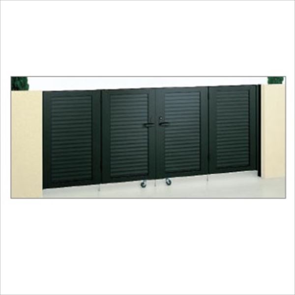 【送料無料】【法人様限定商品 個人宅・現場配送不可】四国化成 クレディ門扉 6型 柱仕様 4枚折り扉 0914 『ゲート 部材 ガーデン 住宅 境界 入口 塀 壁 diy おしゃれ 形材 門扉』