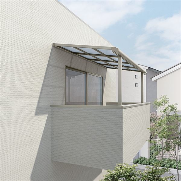 Rakuten - 【LIXIL】リクシル スピーネ ロング柱 1間×4尺 造り付け屋根タイプ 積雪50cm（1500タイプ）/関東間/F型/標準仕様 熱線吸収ポリカーボネート(クリアマットS）『 テラス バルコニー ベランダ 雨よけ 物干し 屋根 』