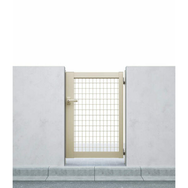 【送料無料】YKKAP シンプレオ門扉MB1型 片開き 門柱仕様 07-12 HME-V-MB1 『メッシュデザイン』『ゲー..