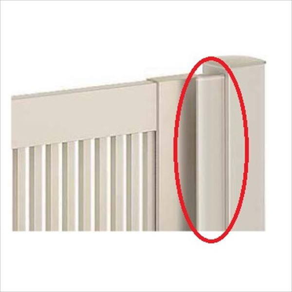 YKKAP シンプレオ・ルシアス門扉 オプション 片開き用 門柱仕様 すき間隠し H12用 （内開き専用） ＊本..