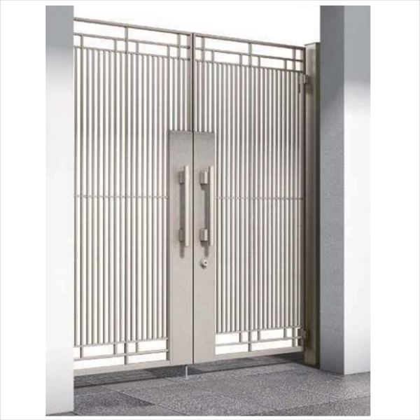 【送料無料】YKKAP シャローネ門扉 SA02型 両開き 門柱仕様 08-16L 『ゲート 部材 ガーデン 住宅 境界 入口 塀 壁 diy おしゃれ 鋳物 洋風 門扉』