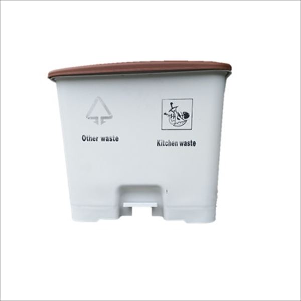 メタルテック分別ごみ箱ホワイト『ダ...